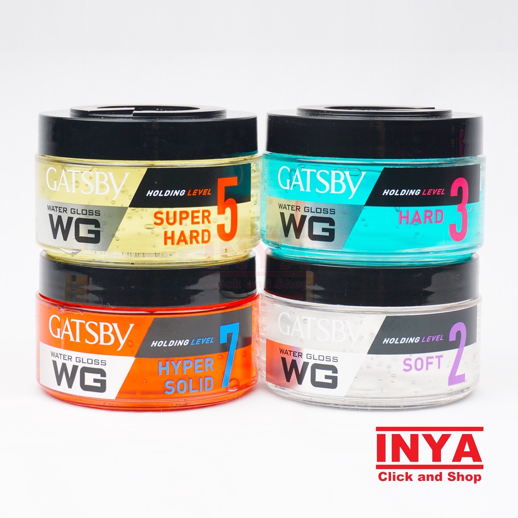 GATSBY WG WATER GLOSS HYPER SOLID LEVEL 7 HAIR GEL 75gr