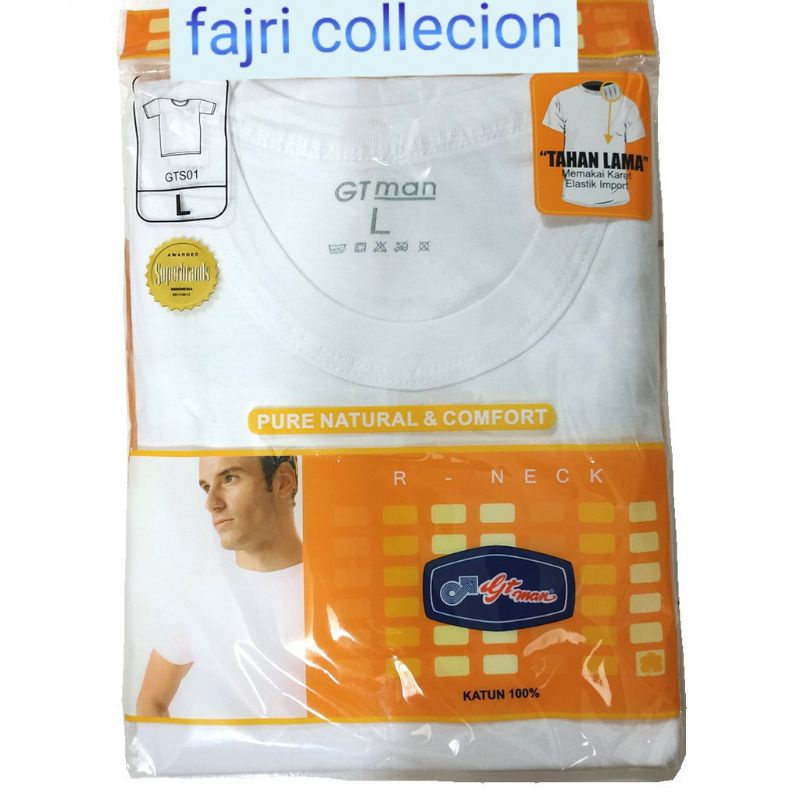 OBLONG GT MAN Putih Gt 501/Kaos Dalam Pria GT MAN