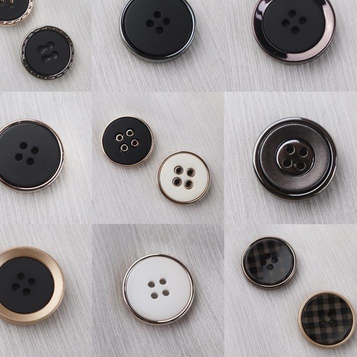 ➧ Kancing Baju 4 Lubang LUSINAN | Grosir Kancing Pria Wanita Unik Mewah ✿