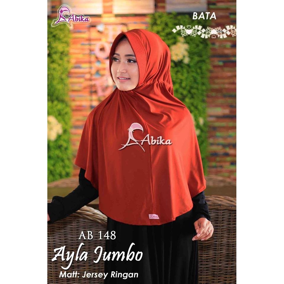 bergo abika hijab jumbo bata