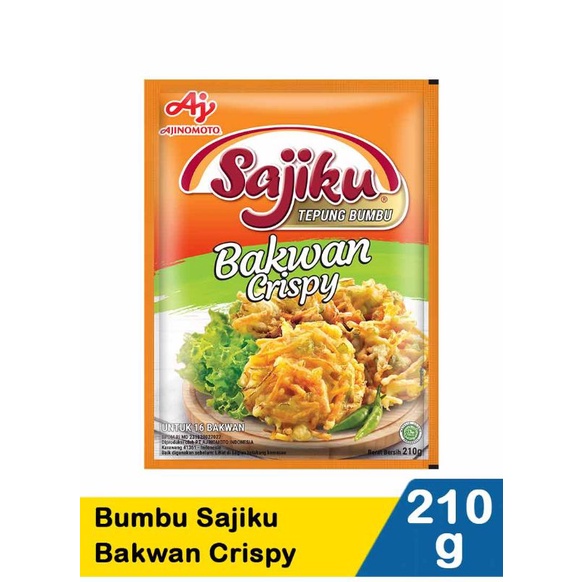 

Ajinomoto Tepung Bumbu Sajiku Bakwan Crispy 210G
