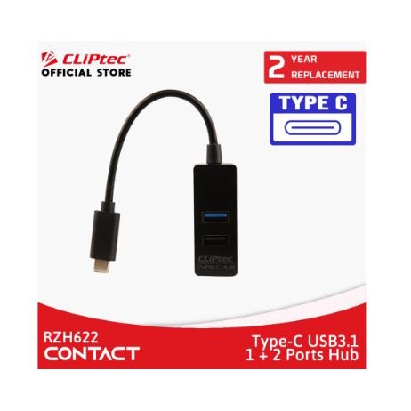 Type c to Usb-A Usb-c hub cliptec 3 port mini 3.1 2.0 5Gbps 480Mbps for pc laptop rzh-622 rzh622