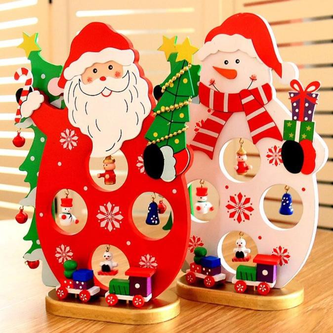 

HotNatal Santa Claus Snowman Ornamen Dekorasi Menempatkan Hn67613