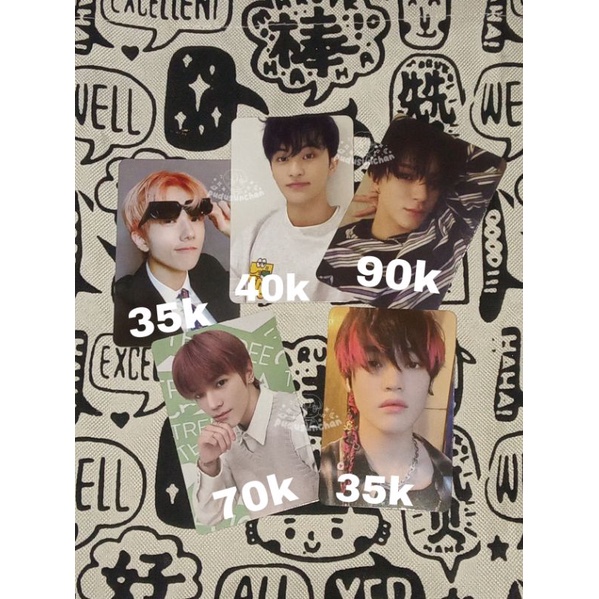 PHOTOCARD MARK CAFE JENO BORING JISUNG AGENT HOTSA HELFUT