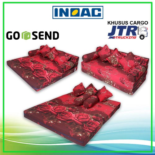 inoac sofabed 160 x 200 x 15 cm garansi 10 tahun
