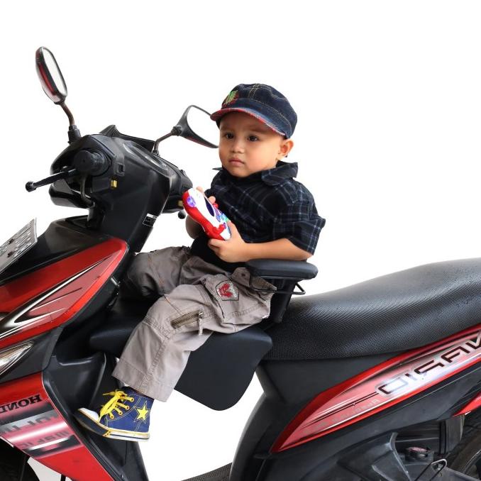JOK BONCENGAN MOTOR ANAK VARIO 110 ADA SEATBELT & BESI SANDARAN