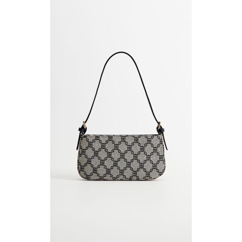 MANGO printed baguette bag