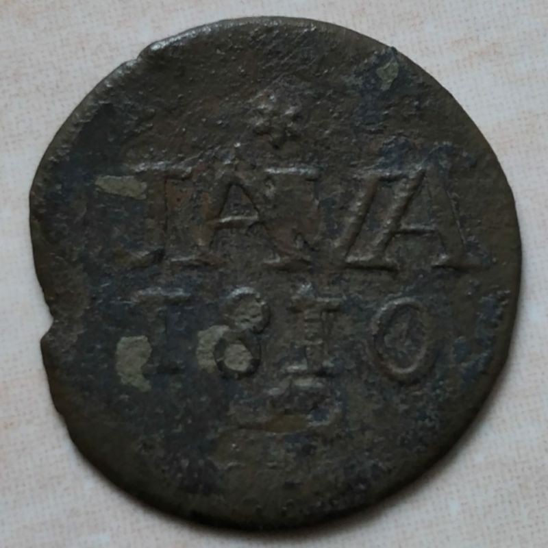 Koin Kuno Java LN 1810 Luis Napoleon - JV1