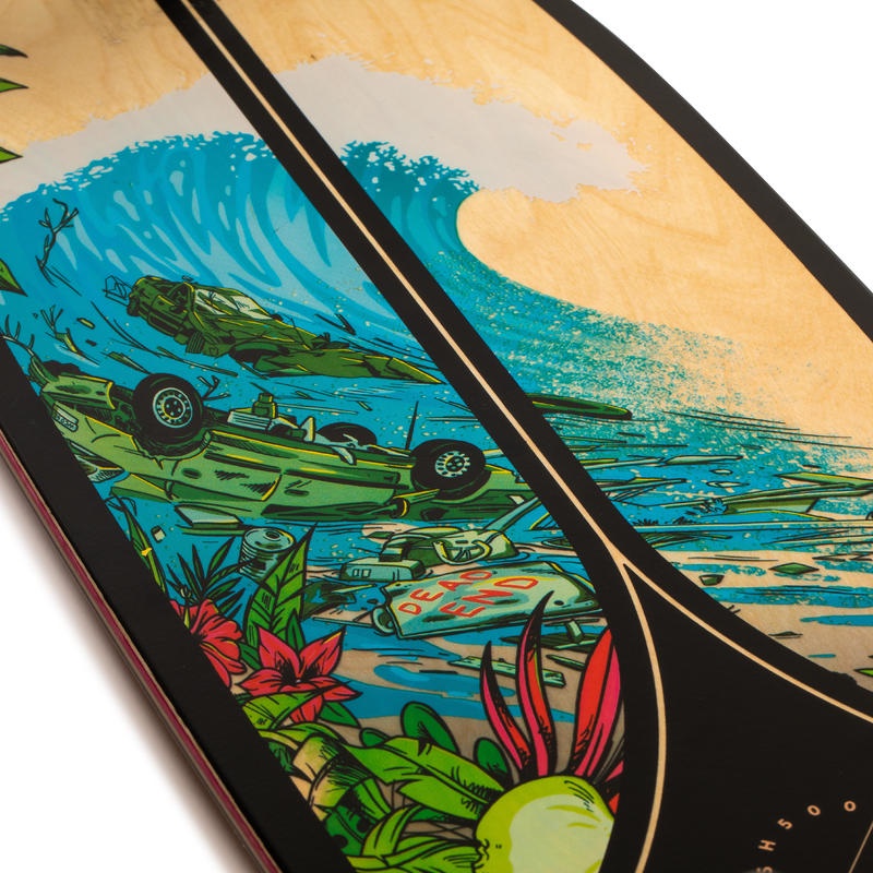 SKATEBOARD LONGBOARD OXELO PRODUK IMPORT LONGBOARD FISH 500 ORIGINAL OXELO