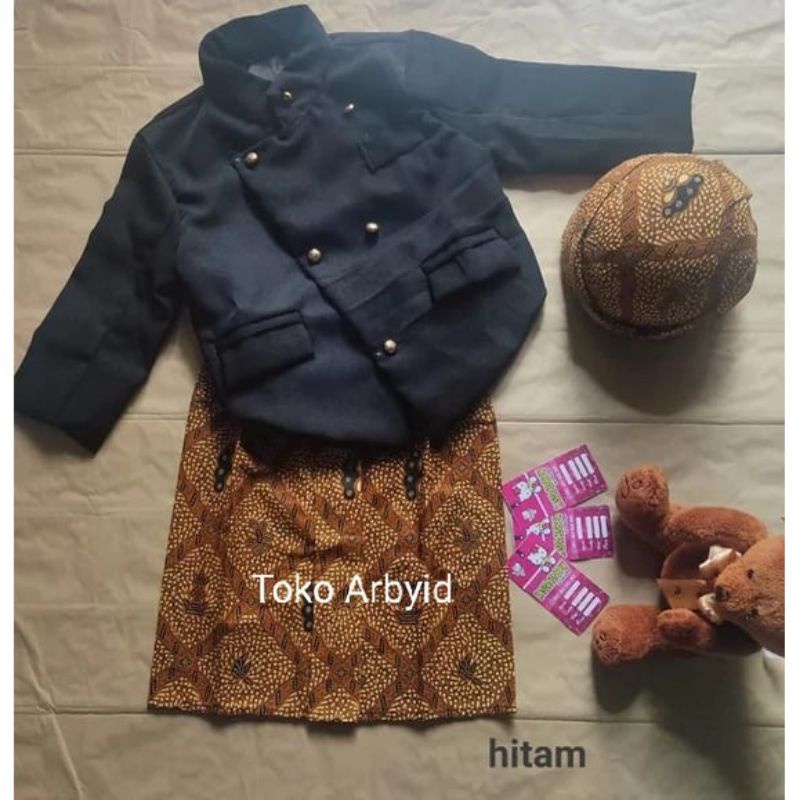 Setelan  Beskap Anak/Beskap Bayi/Baju Adat Jawa Anak/ Turun Tanah/Tedak sinten