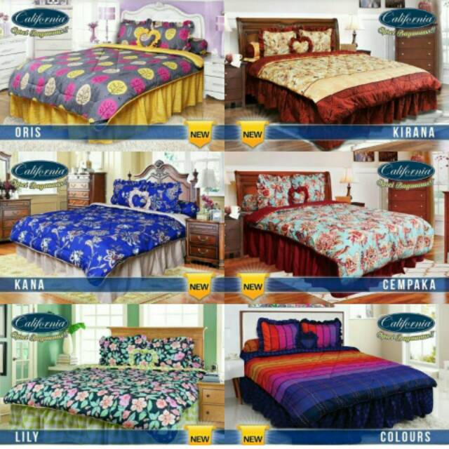NEW CALIFORNIA BED COVER SET SEPRAI 180X200