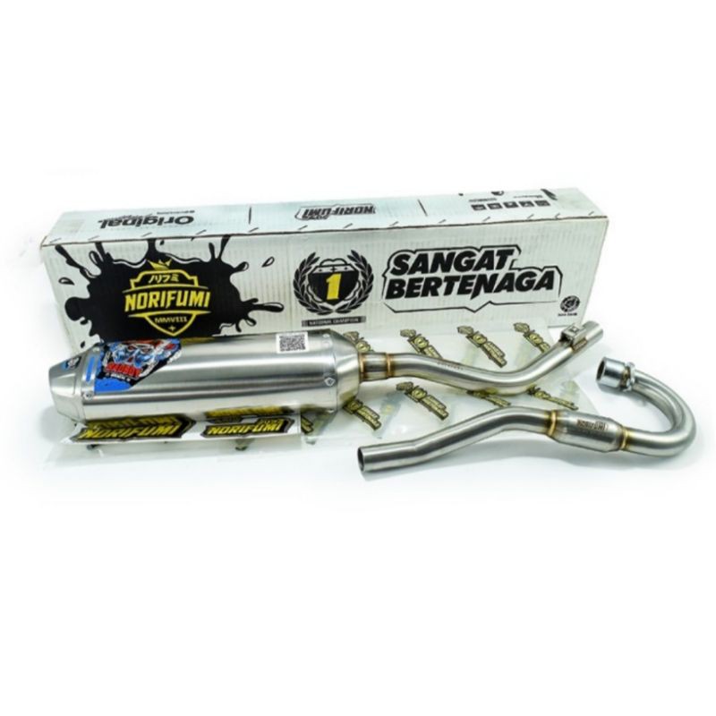 Kenalpot Knalpot Muffler Original Norifumi Stainless Rocket Badboy Crf 150L