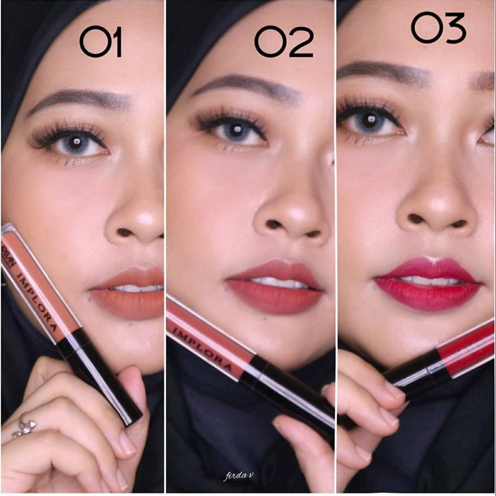 (BISA BAYAR DITEMPAT) IMPLORA URBAN LIP CREAM MATTE ORIGINAL BPOM / LIPCREAM LIP MATTE LIPSTIK