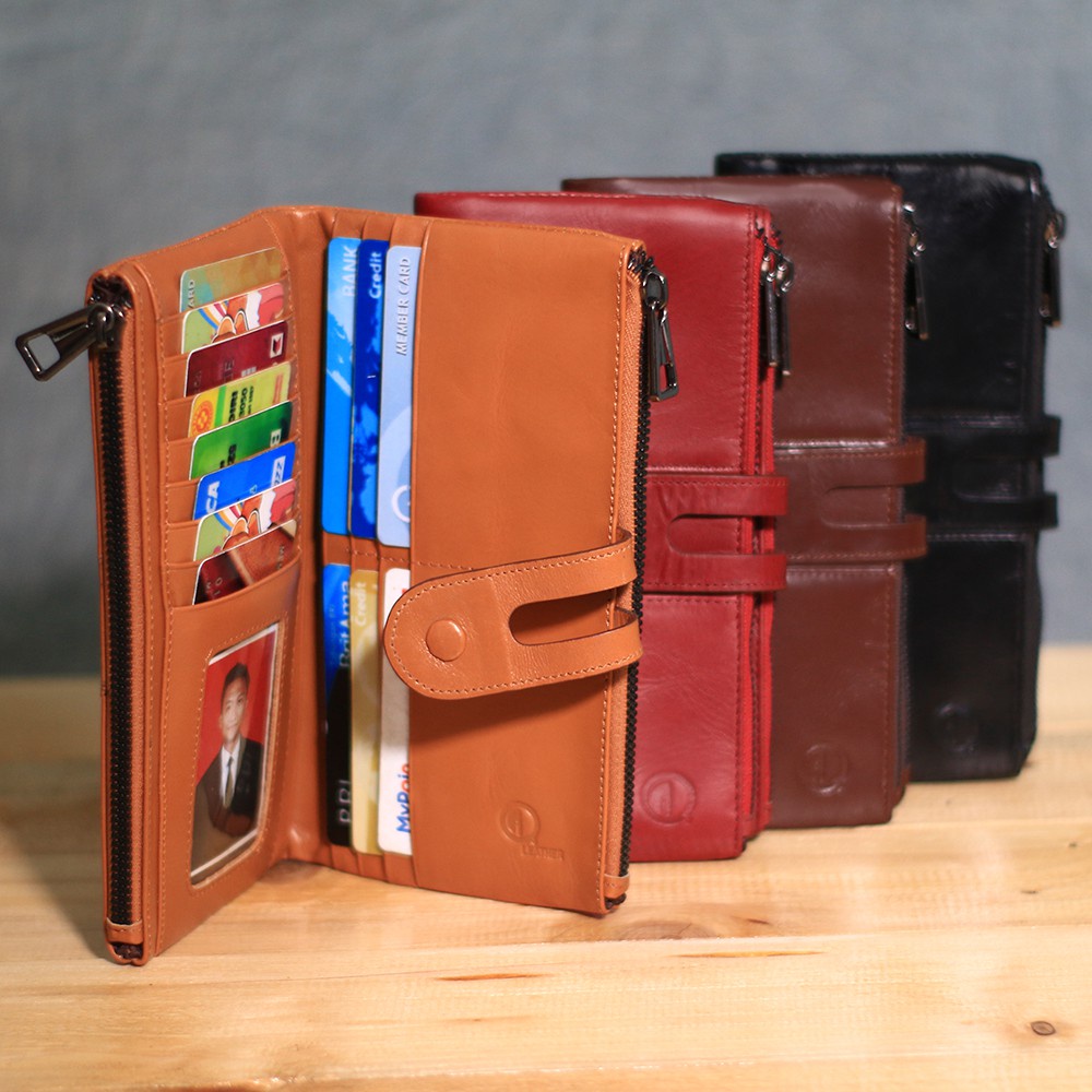 Dompet Wanita Dompet Kulit Asli Dompet Panjang Women Wallet Oliver F016