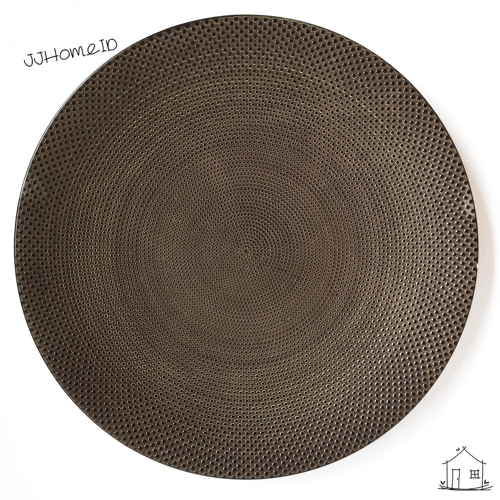 Piring Keramik - Dining Plate Black Berry / Piring Makan / Dinner Plate / Ceramic Plate