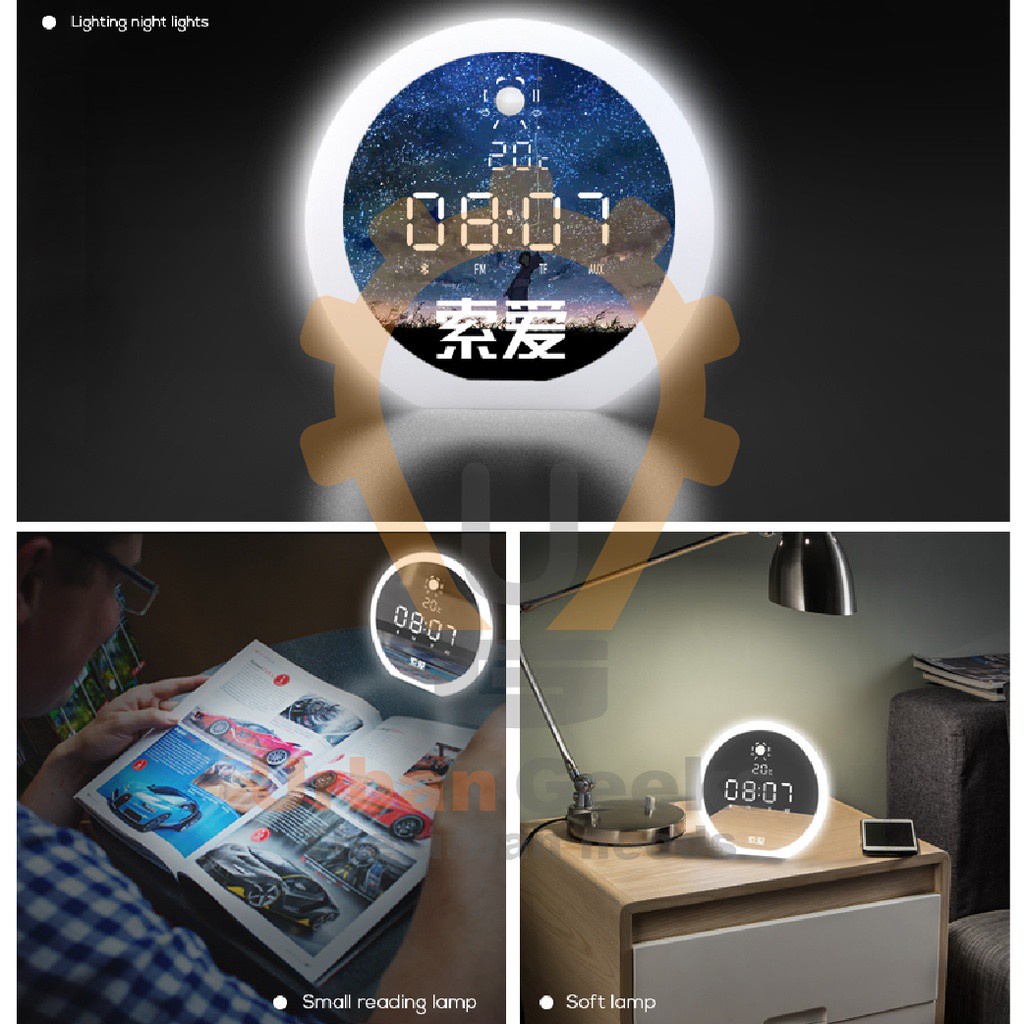 Bluetooth Wireless Speaker With Luminous Mirror SOAIY E19