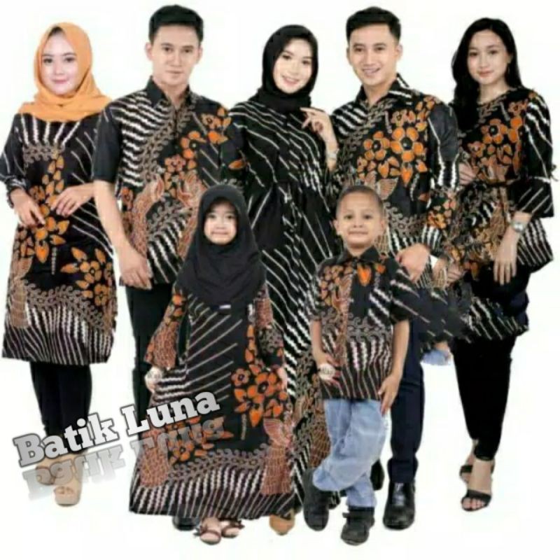 COUPLE BATIK KELUARGA/Couple Keluarga Batik Sarimbit Set Family Standar & Jumbo(Jual Satuan)