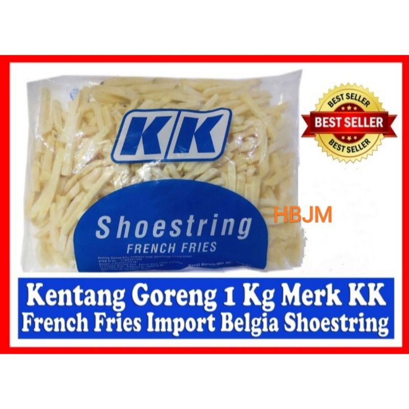 

Kentang Goreng 1 Kg Import Merk KK French Fries Belgia Shoestring