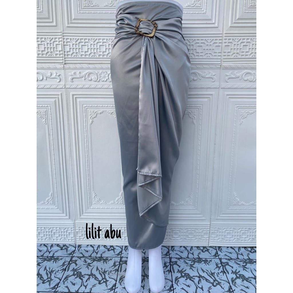 Rok lilit polos premium / wrap skirt satin velvet