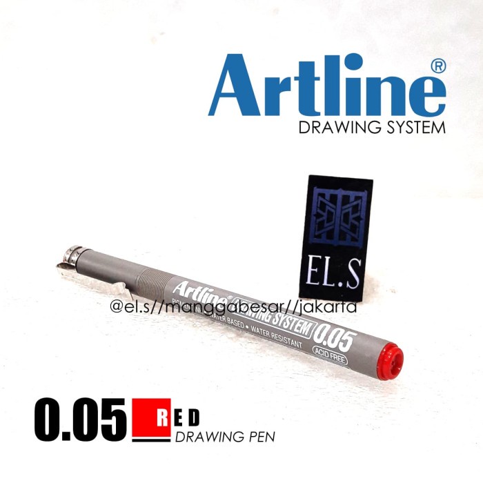 

Pendrawing- Artline Drawing System 005 Red ( Drawing Pen ) -Drawing-Pen.