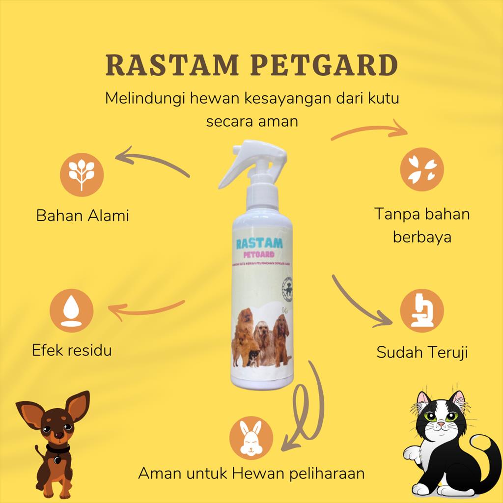 RASTAM PETGARD 250ml pembasmi kutu hewan membasmi dengan aman