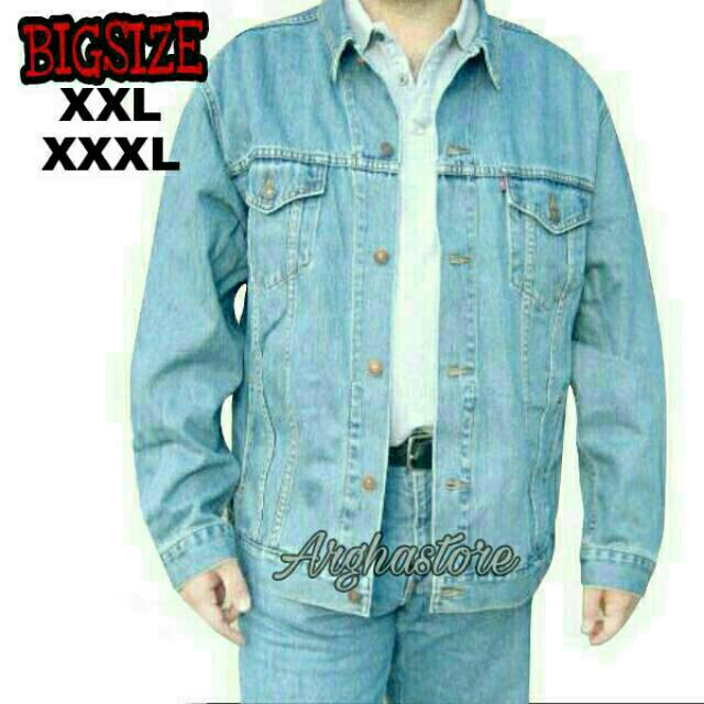  JAKET  JEANS LEVIS  COWOK PRIA Bioblitz Biowash BiGSIZE 