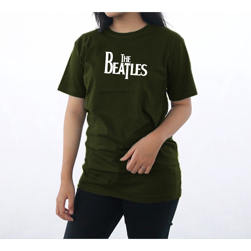 baju wanita motif  the beatles/ Kaos Unisex Distro pria wanita / Baju Distro Pria Wanita / Kaos wanita Murah / kaos polos