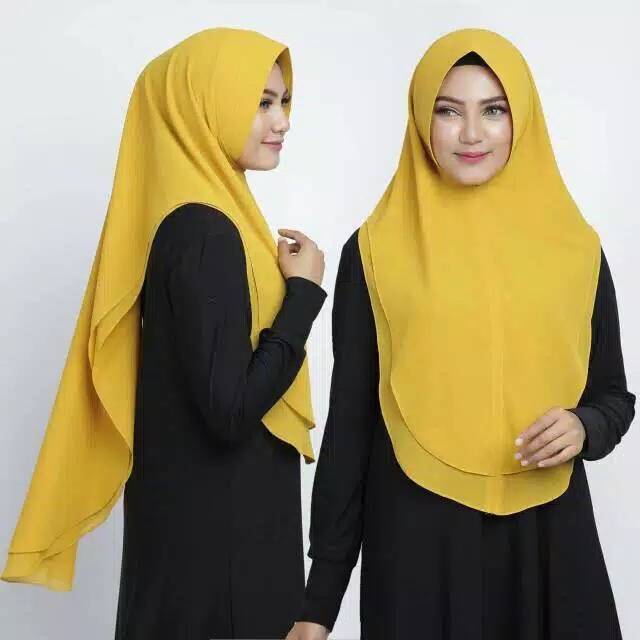 khimar ceruty 2 layer oval khimar oval mini ceruty