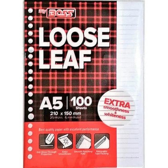 

Loose Leaf / Isi File Big Boss A5 100 Lembar