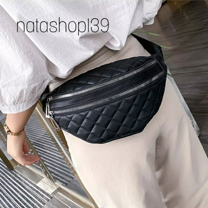 Sale Tas Selempang Bordir Kulit Wanita Tas Waist Bag Fashion Tas Murah