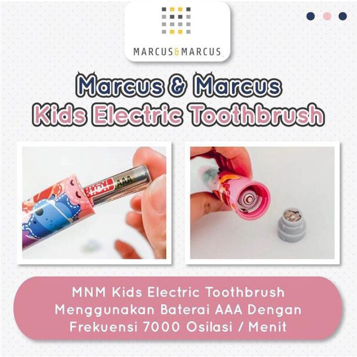 Marcus and Marcus Kids Sonic Electric Toothbrush Sikat Gigi Anak elektrik (sikat gigi anak)