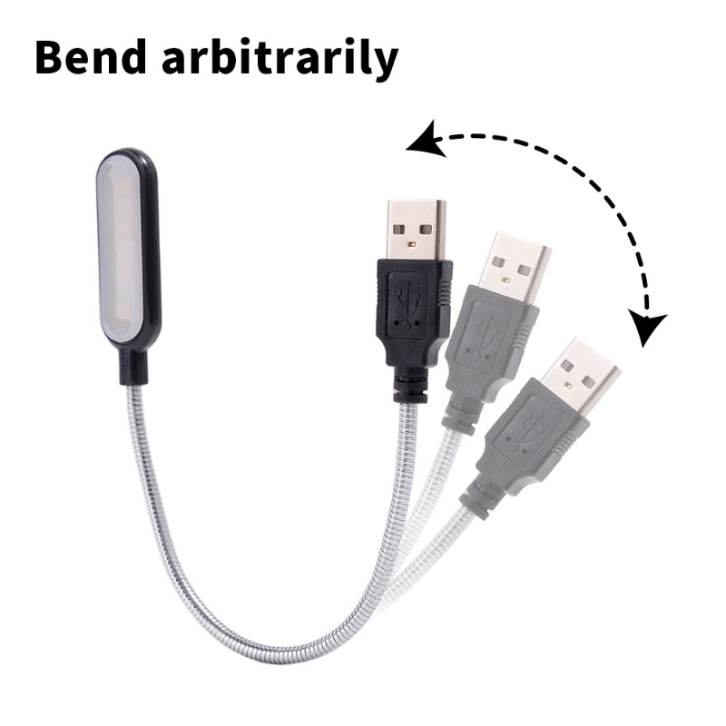 Lampu Baca / Meja Mini USB Lipat Portable Power Socket Untuk Dekorasi PC / Keyboard