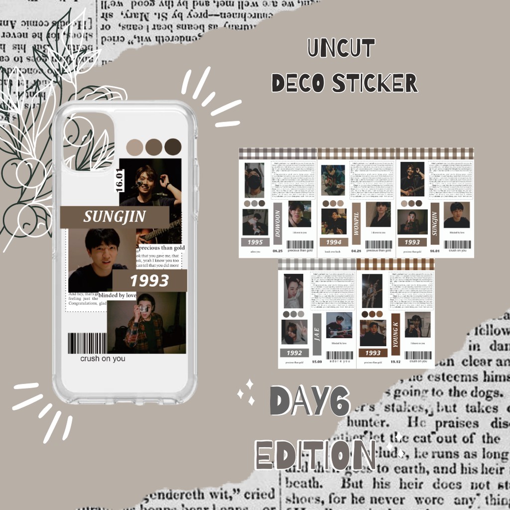 

Deco Uncut Sticker DAY6 version