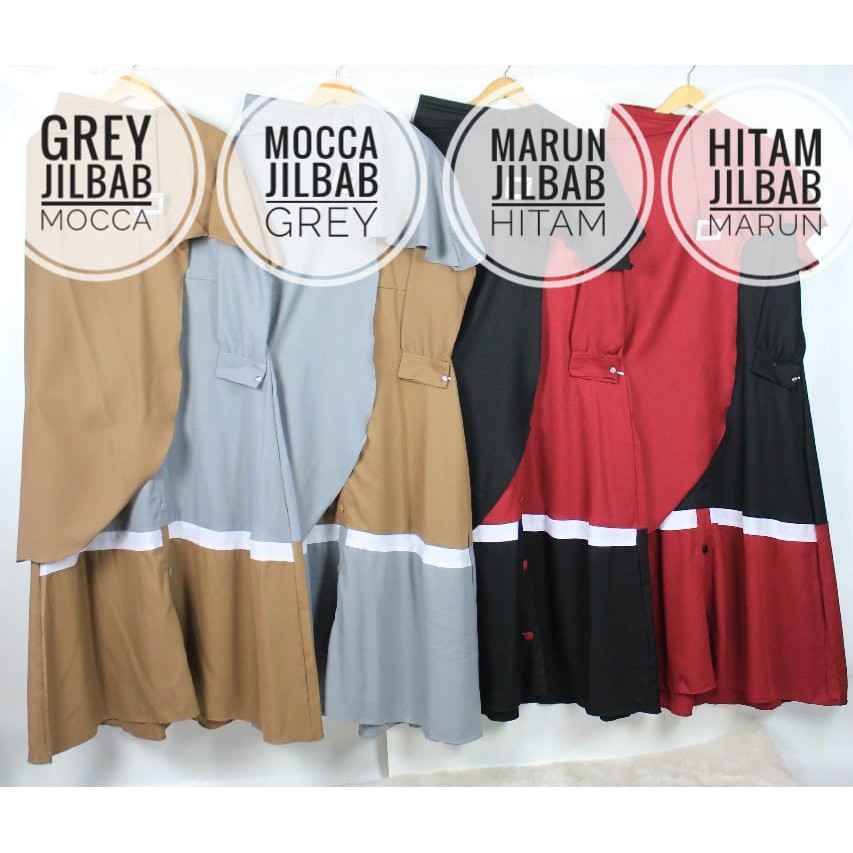 Gamis Wollycrepe set KAZEERA busana Muslim Termurah Set khimar pakaian wanita baju cewek terbaru hit