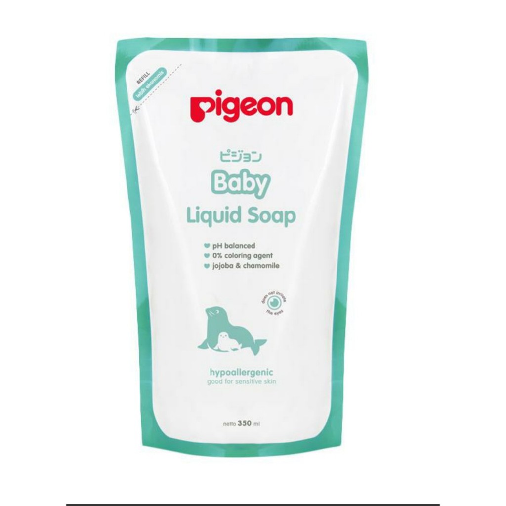 Pigeon Baby Liquid Soap Pump 400ml Refill 300ml  / Sabun Bayi Cair Newborn Bayi Batu Lahir Kulit Sensitif