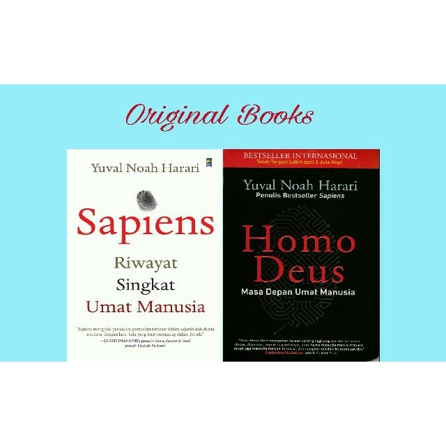 

❤BISA COD❤ Paket 2 Buku Sapiens & Homo Deus Yuval Noah Harari