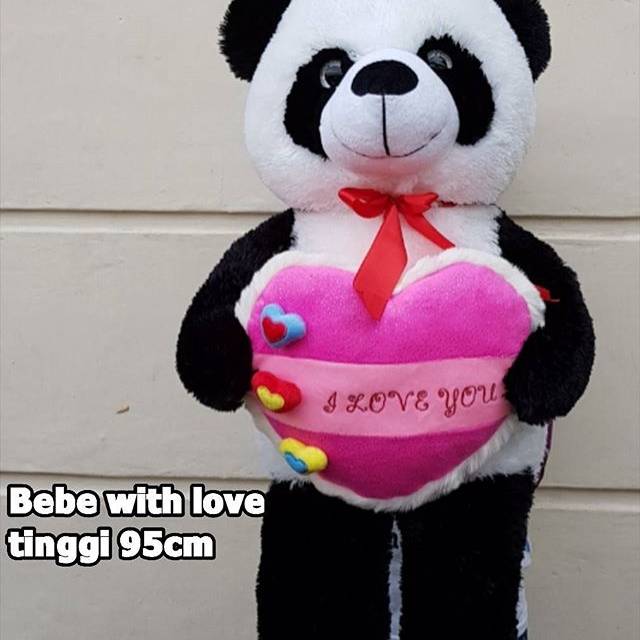 Boneka Panda bebe with love jumbo