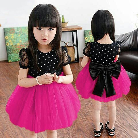 KID SHAN Dress cewe gaun  anak  perempuan baju pesta keren  