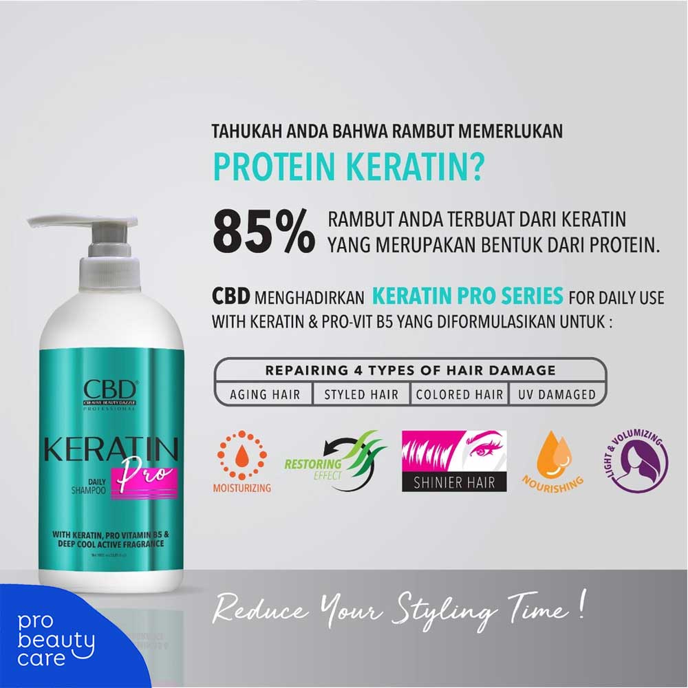 CBD Professional -  Keratin Pro Daily Shampoo (1000ml)