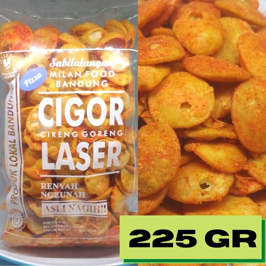 

Milan Food - Cigor (Aci Goreng) Laser Jumbo | Cireng Garing Camilan Lezat Halal Seblak / Balado / Keju / Pizza / Telur Asin