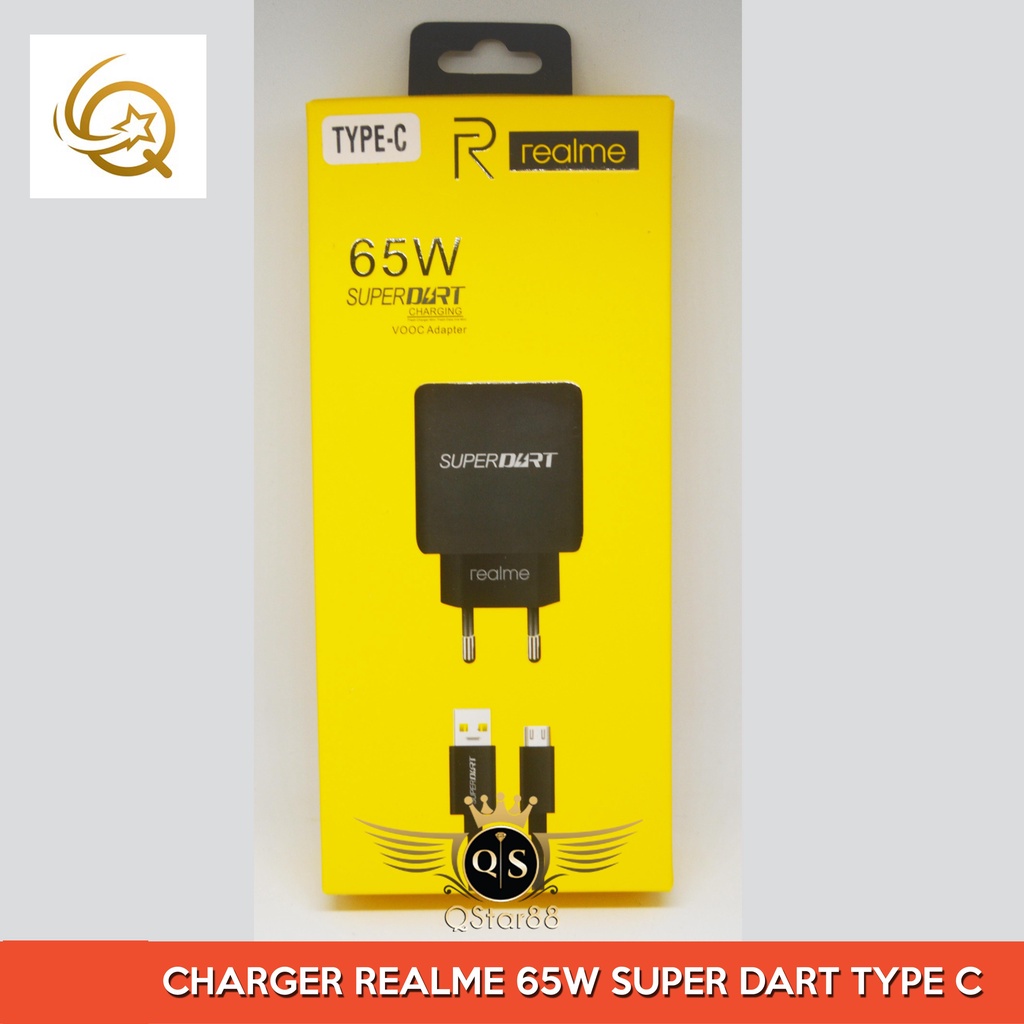 CHARGER REALME 65W TYPE C SUPER DART CASAN REALME 65W TIPE C