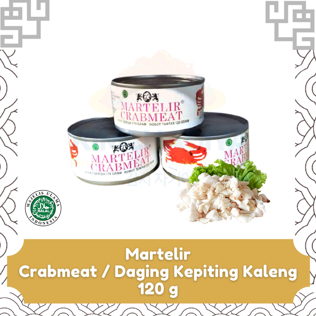 

Martelir Crab Meat Daging Kepiting Rajungan Kaleng - Halal