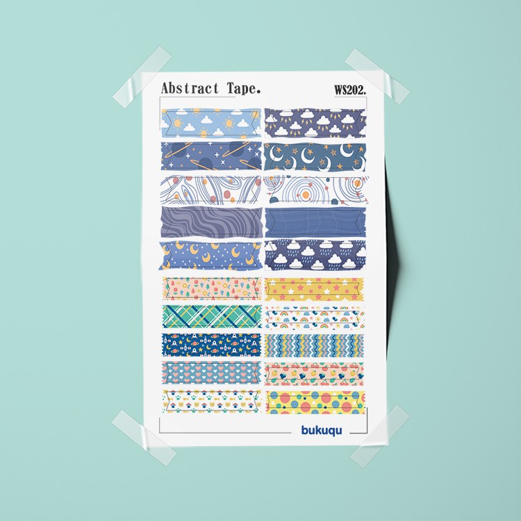 

Stiker Abstract Tape Untuk Buku