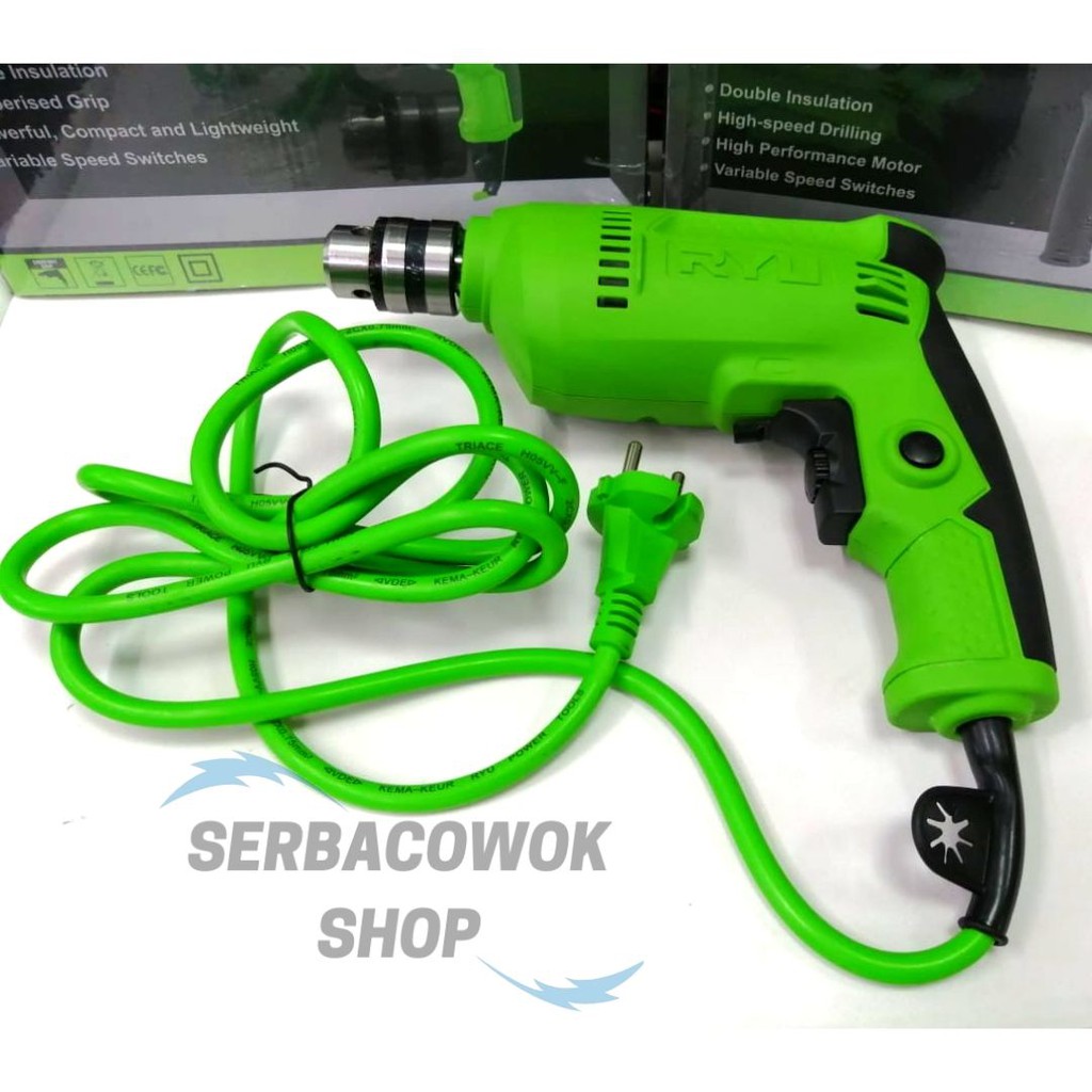 Mesin Bor Listrik 10 Mm RYU Mesin Bor Tangan RYU Hand Drill RYU RDR 10-3 RE Termurah Berkualitas