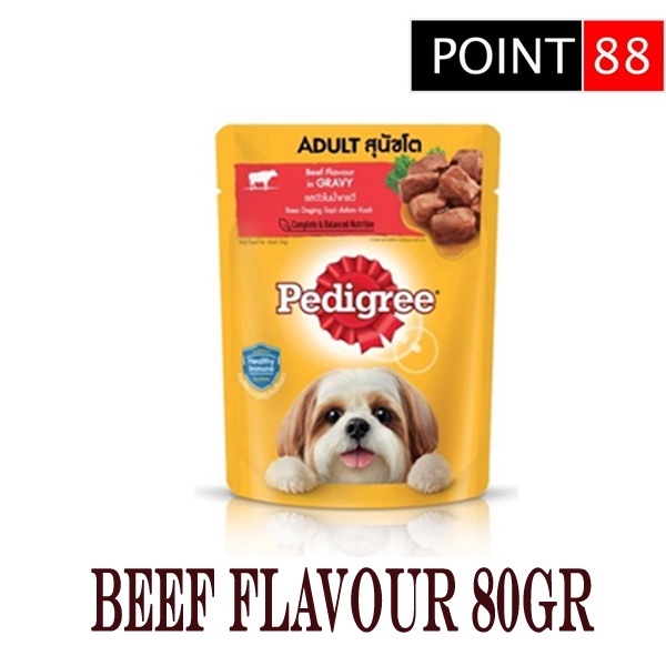 Pedigree Pouch Beef 80gr