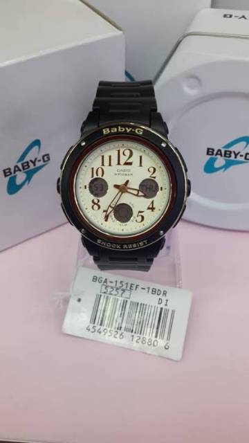 Jam Tangan Wanita Casio Baby G Type Bga 151ef 1bdr Original Casio Baby G Bga 151ef 1b Shopee Indonesia