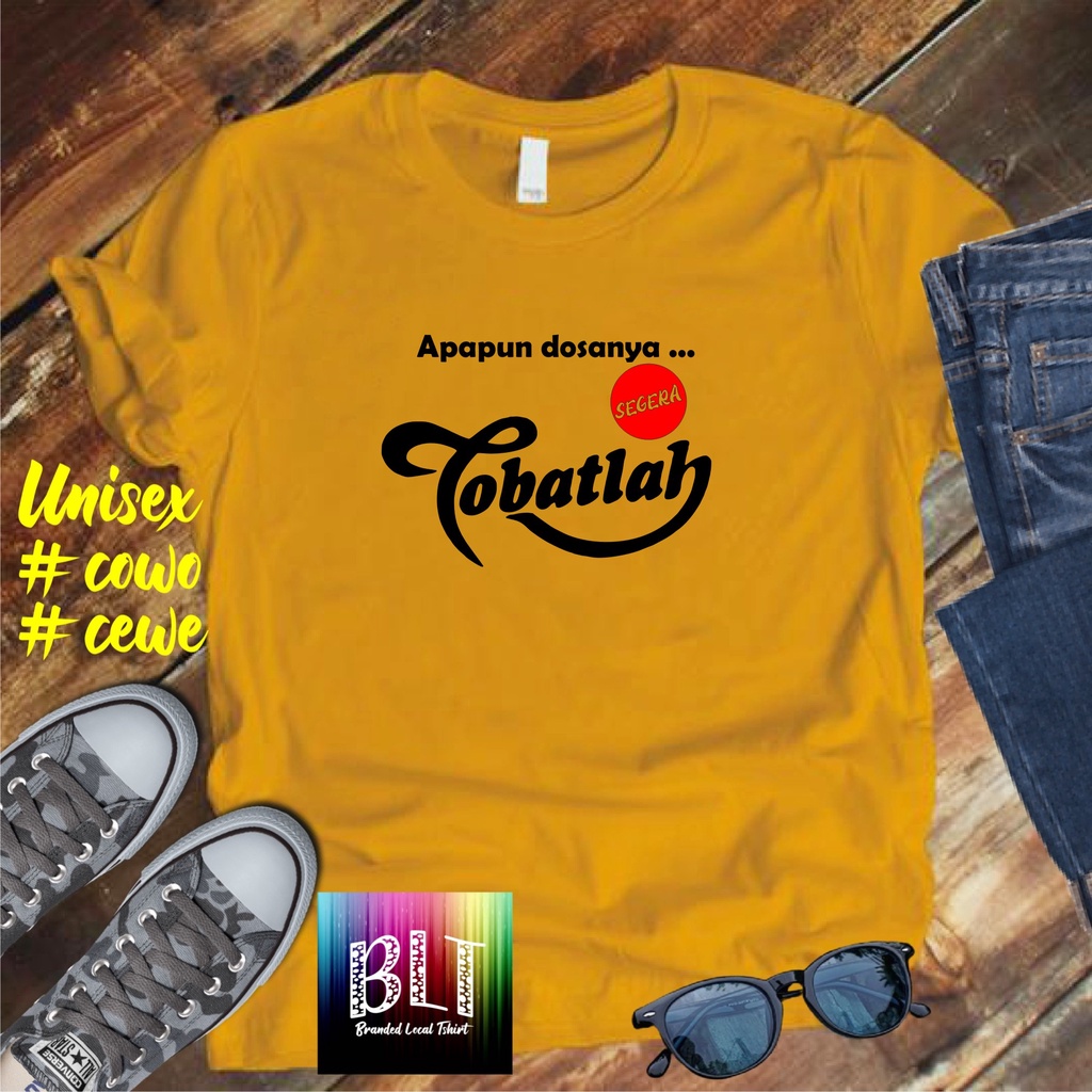 Cod Diskon Promo Murah/Kaos Tobatlah Segera  /KAOS EKSPRESI/KAOS HITS/KAOS BANDUNG/KAOS MURAH/KAOS DISTRO MURAH 2022 PAKAIAN PRIA PAKAIAN WANITA TREND KAOS