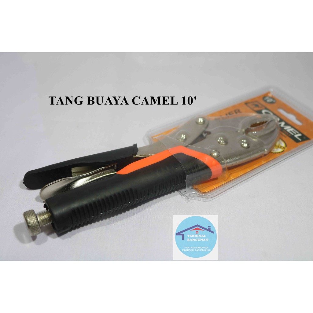 Tang Buaya CAMEL 10 inch Gagang Karet Locking Plier