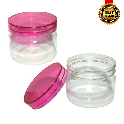 Toples Tabung Jar 330ml Toples Bulat Bening Pet Transparan