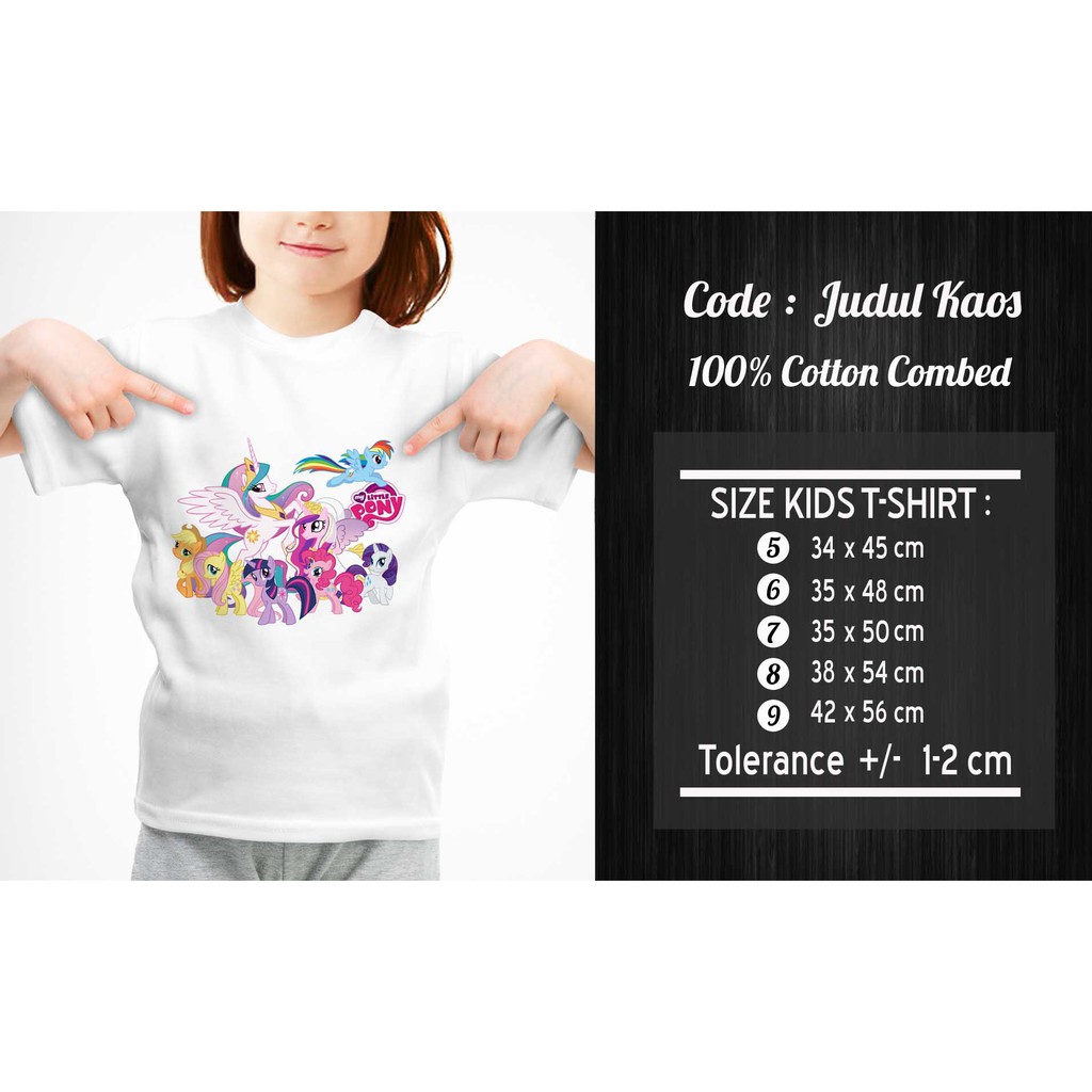 [FREE NAMA !!] Kaos Dewasa / Baju Dewasa My Little Pony